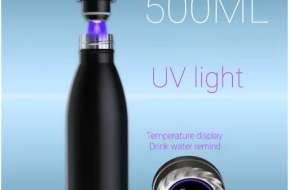 Smart UV Light Self-Cleaning Vacuum Flask – Stainless Steel Water Bottle with LED Temperature
